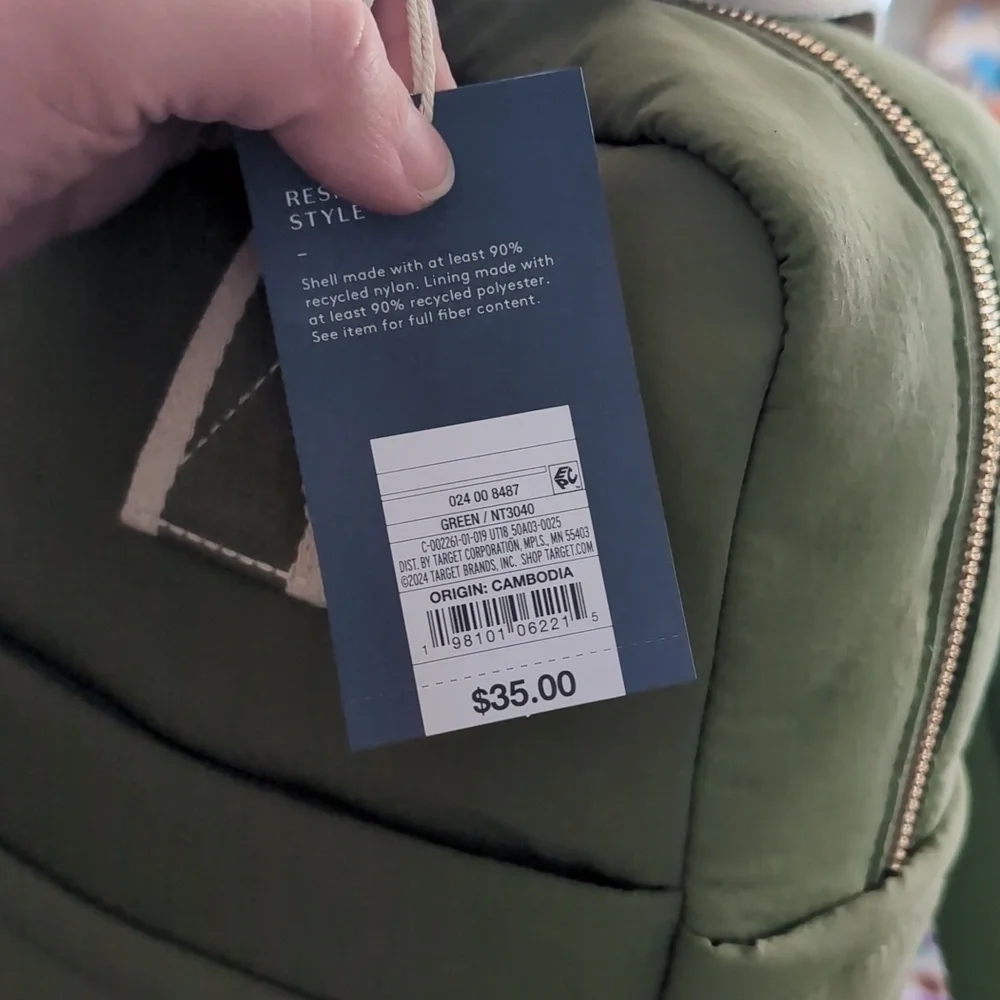 Universal Thread Square Backpack - Green